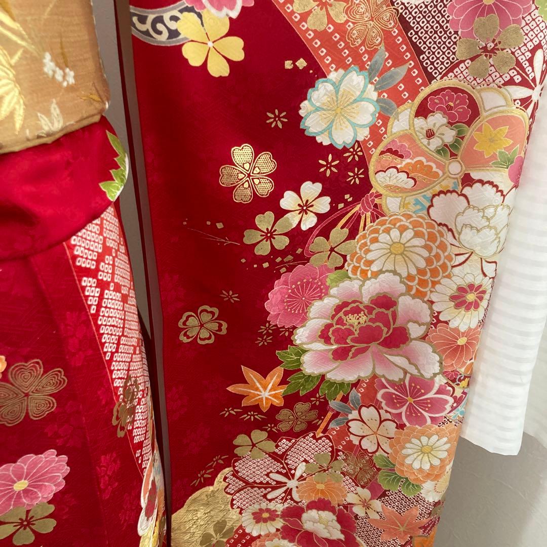 豪華正絹振袖フルセットお探しの方に！！　成人式　赤