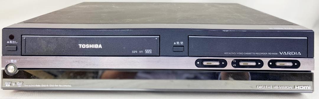 東芝 VARDIA RD-W300 VHS一体型HDD/DVDレコーダー