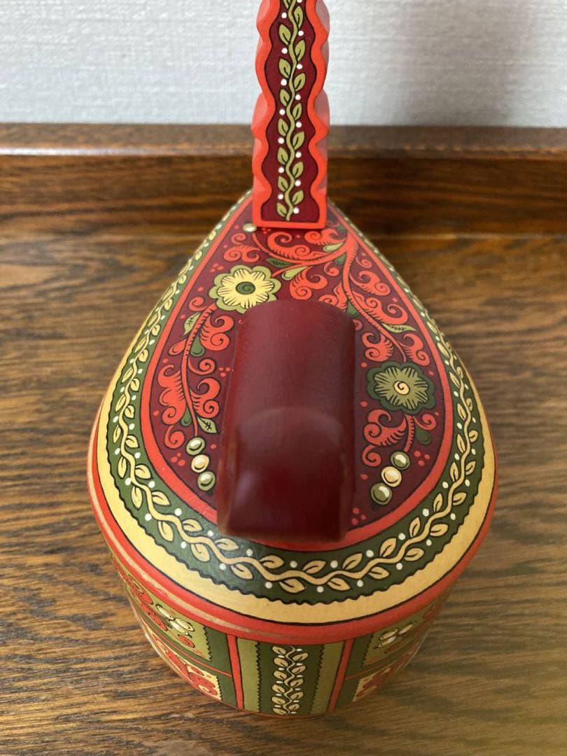 ロシア雑貨☆糸紡ぎの木製Box馬 小物入れ オリガ作マトリョーシカ