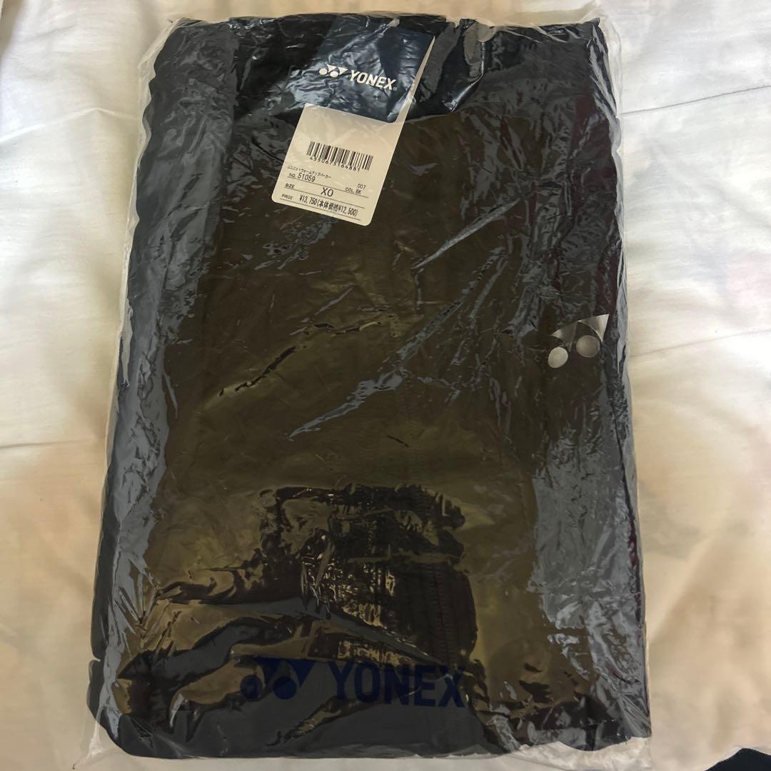 YONEX ブラック フード付きパーカー XO