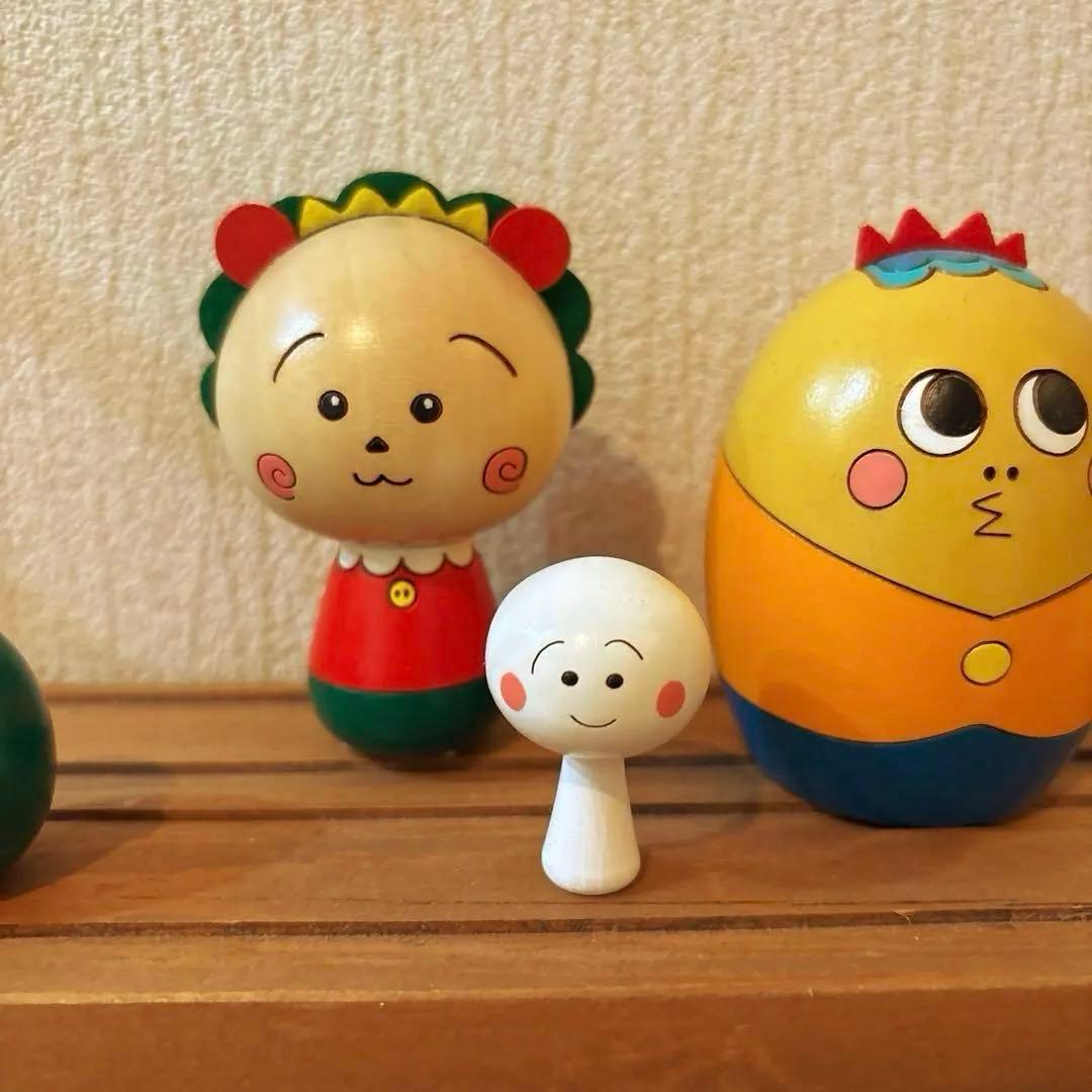 コジコジ　卯三郎　こけし　4体　フルセット　木製　箱あり