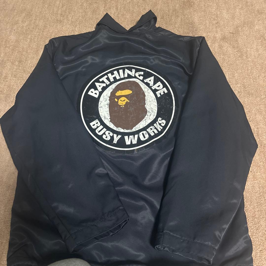 BAPE ナイロンジャケット ネイビー