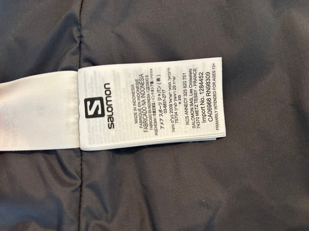 SALOMONスキージャケットレディースXS