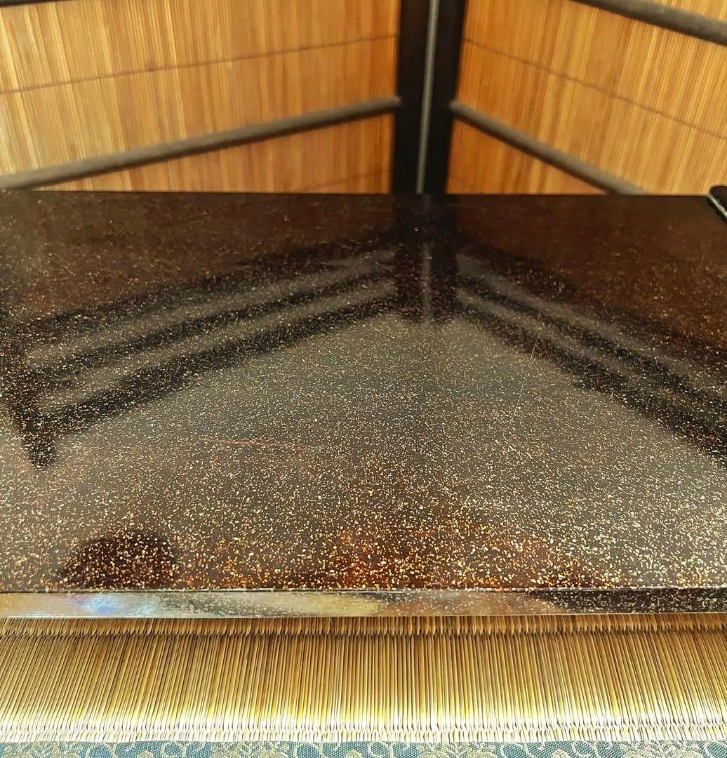 天然時代木 総梨地塗り 花台 香台 盆栽台 共箱付き