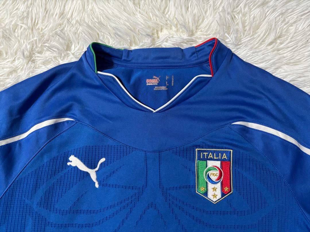 PUMA プーマ サッカー イタリア代表ゲームシャツ 長袖ユニフォーム 2010