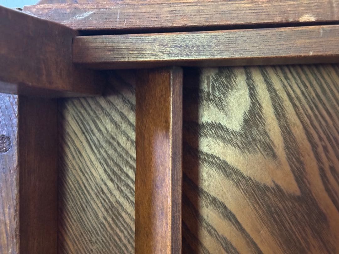 ちゃぶ台 昭和レトロ 木製 円形 ローテーブル 当時物