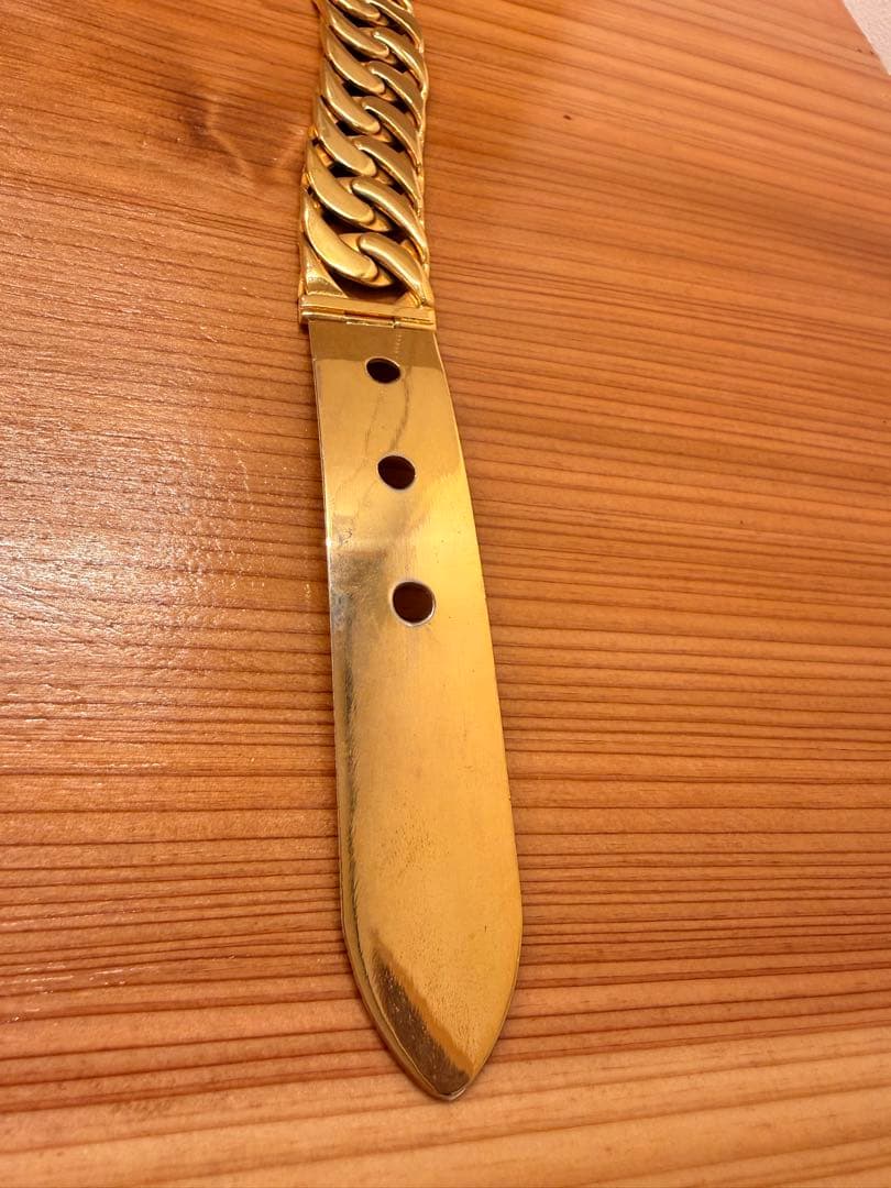 【美品】GUCCI グッチ チェーンベルト ゴールド イタリア製