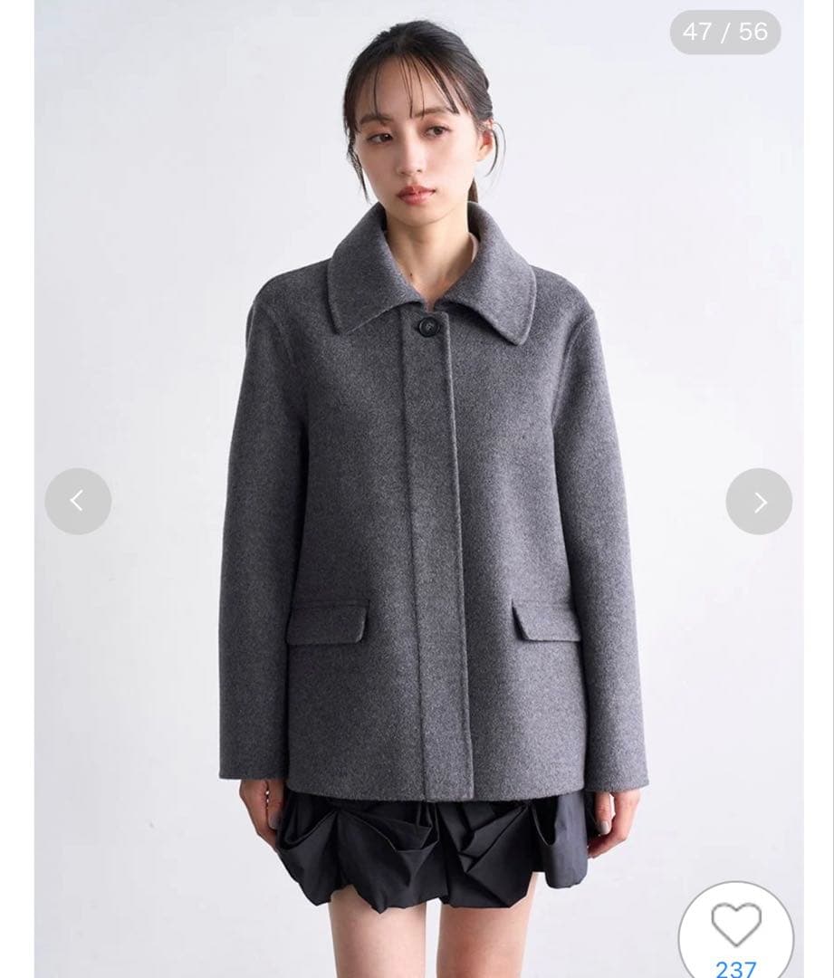 SNIDEL グレー リボン付きジャケット