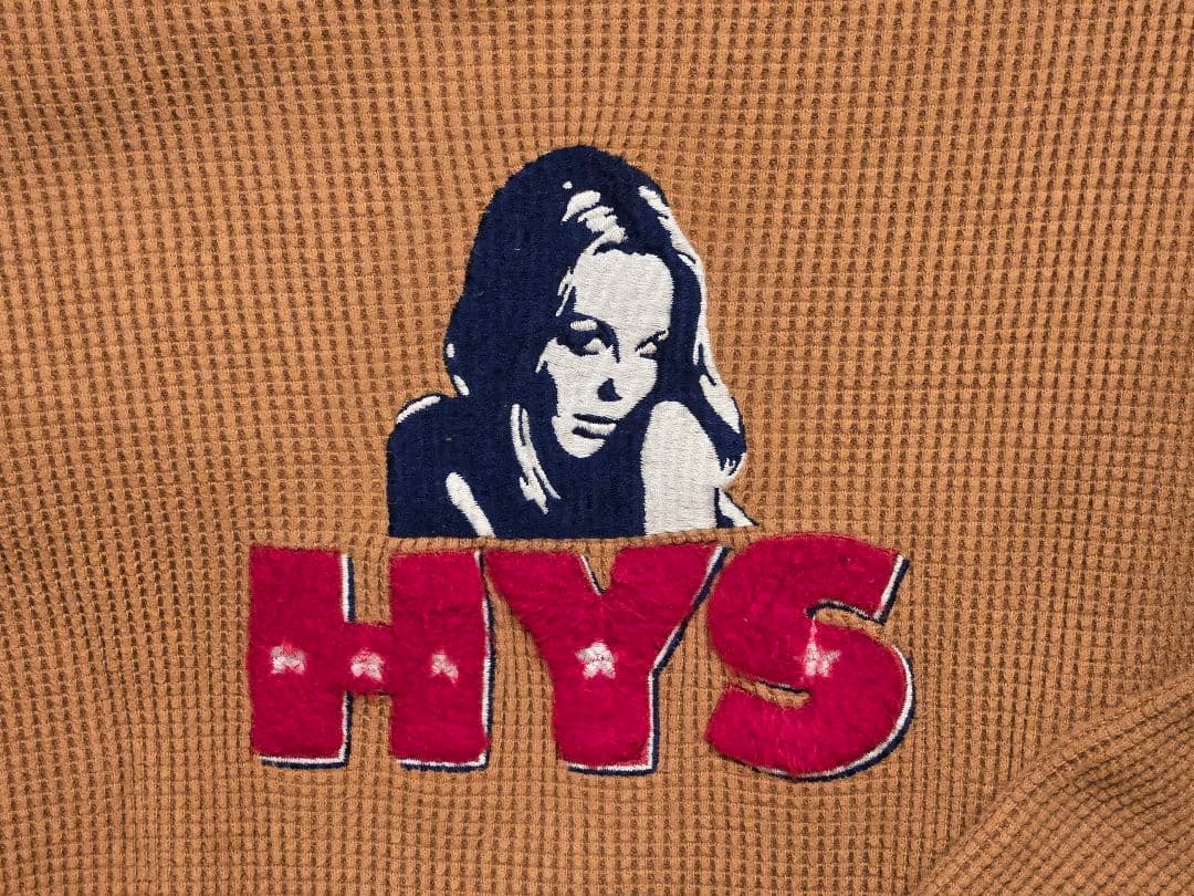 ヒステリックグラマー　HYS 刺繍 ベージュ スウェット