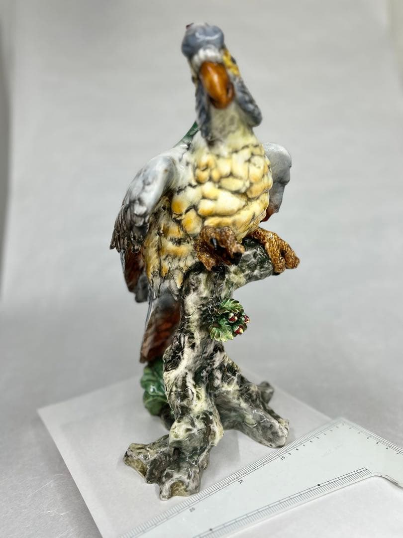 オウム　置き物　イタリア製　オブジェ　コレクション 鳥