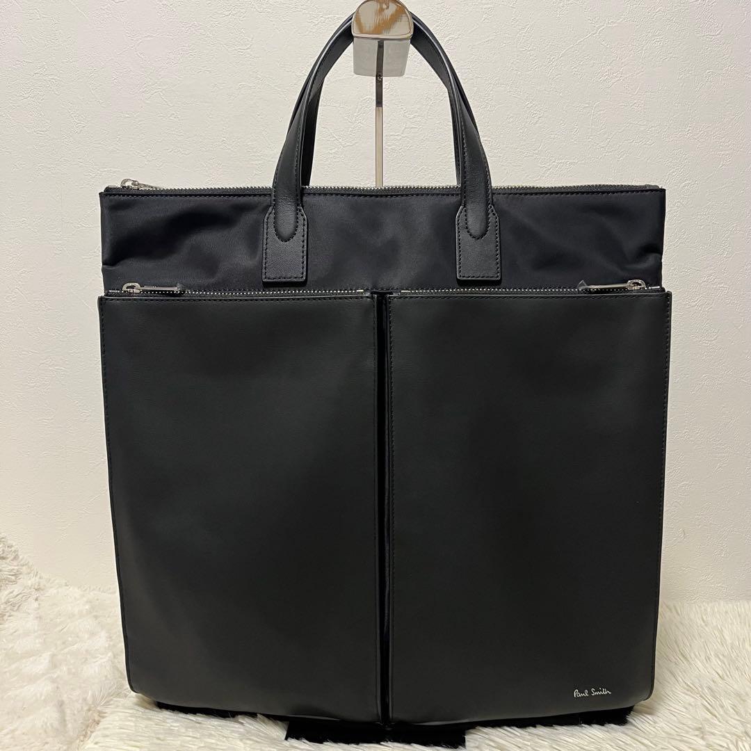 新品 ポールスミス ビジネスバッグ トートバッグ ブラック 2way