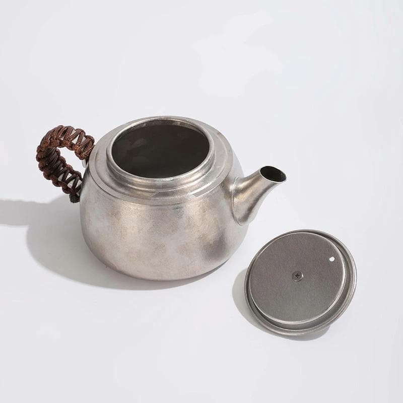 純Ti 急須 小 ティーポット お茶ポット 350mlI 軽量 IH オール熱源