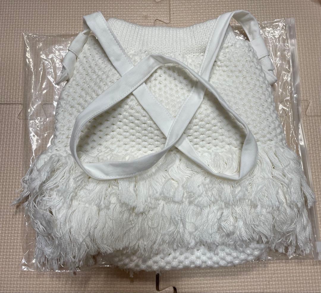 merry Jenny ブランドタグ付きわんわんポシェットオフホワイト