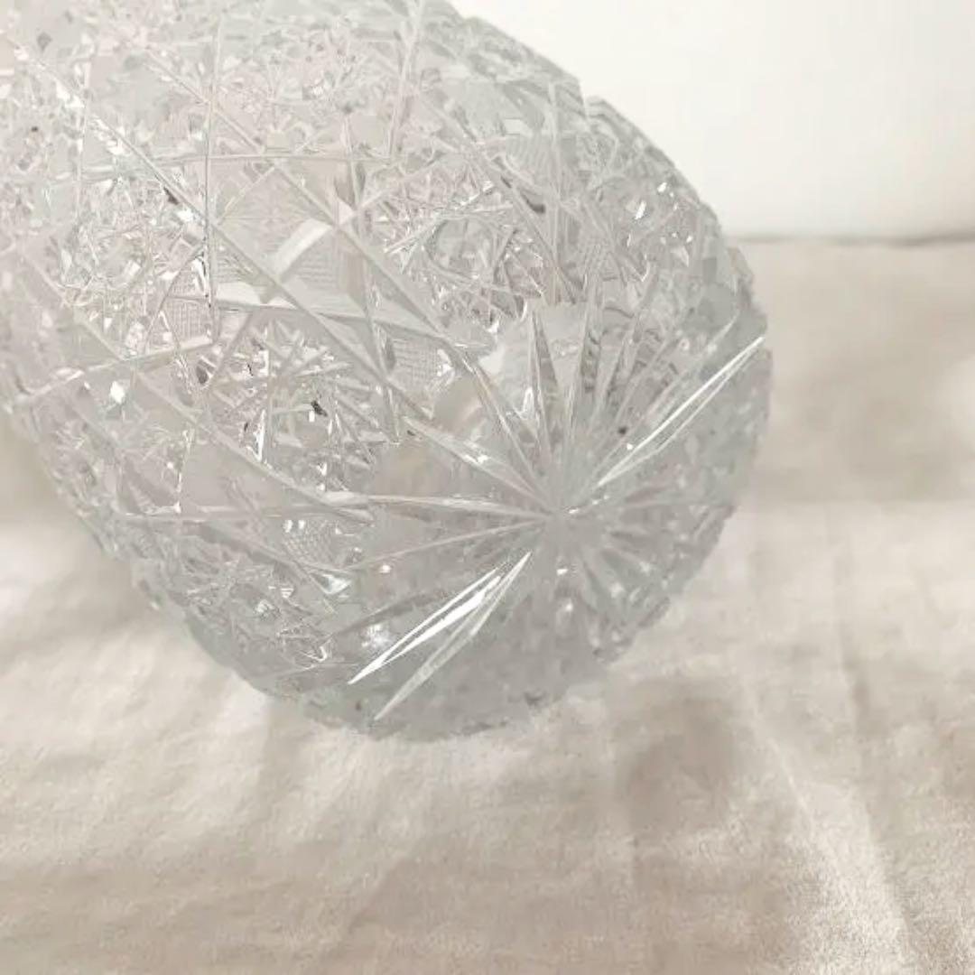 美品✴︎エルベクリスタル ボヘミアンガラス 花瓶 クラッシック