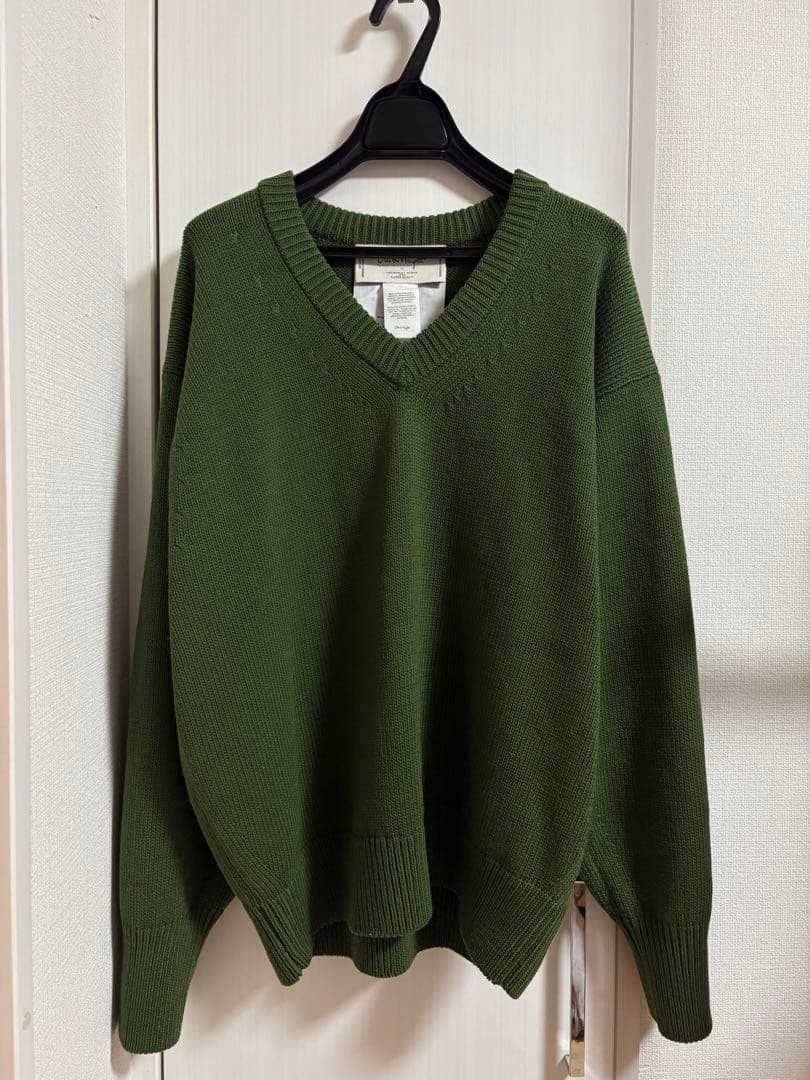 トップス Olde H & Daughter TWIST WOOL V NECK P/O
