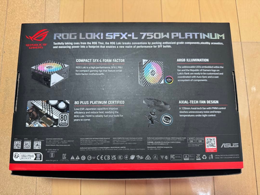 ROG LOKI 750W PLATINUM SFX-L電源