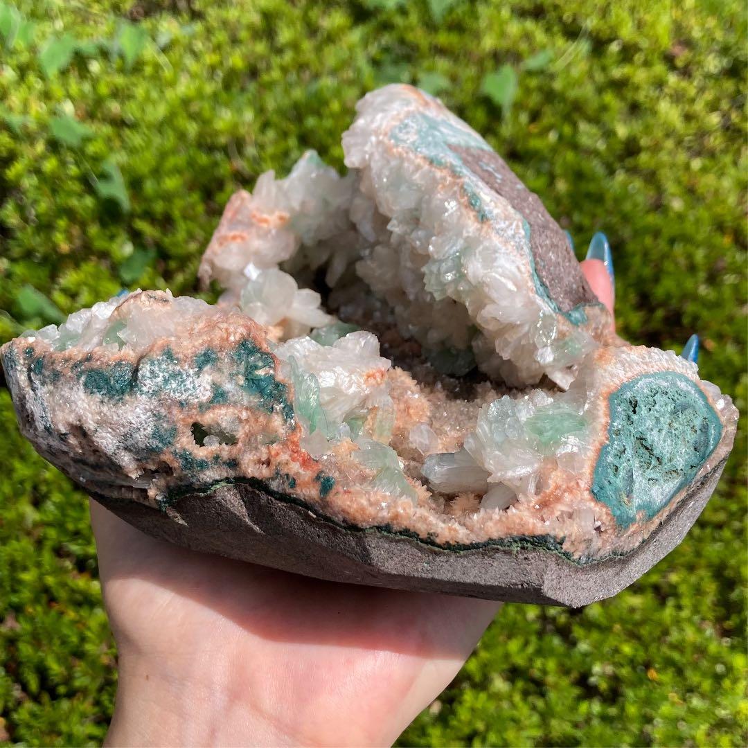 グリーンアポフィライト スティルバイト 原石 アポフィライト