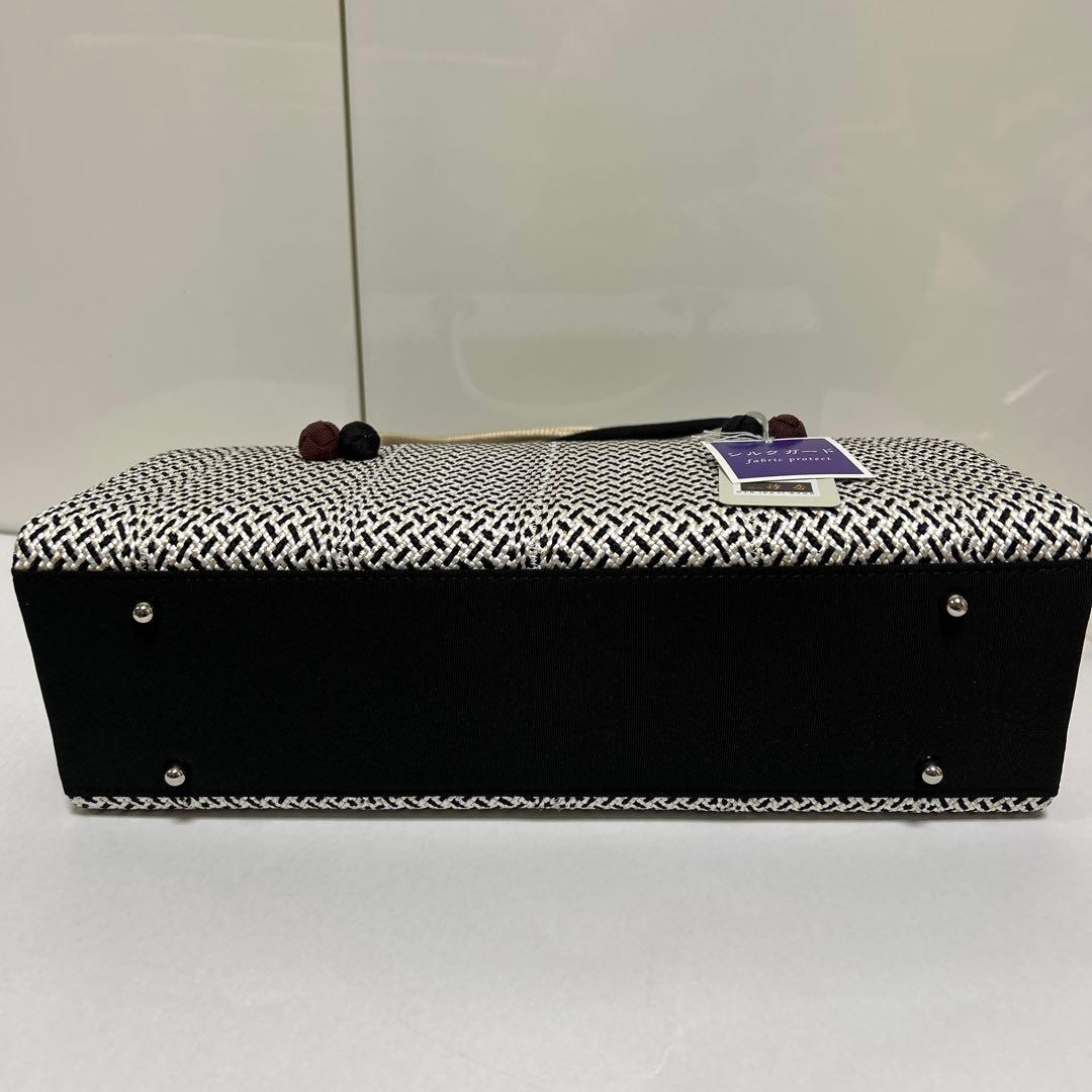 和装バック　利休バッグ　横長の型　小田巻付き　バッグ　組織り　衿秀　和想庵