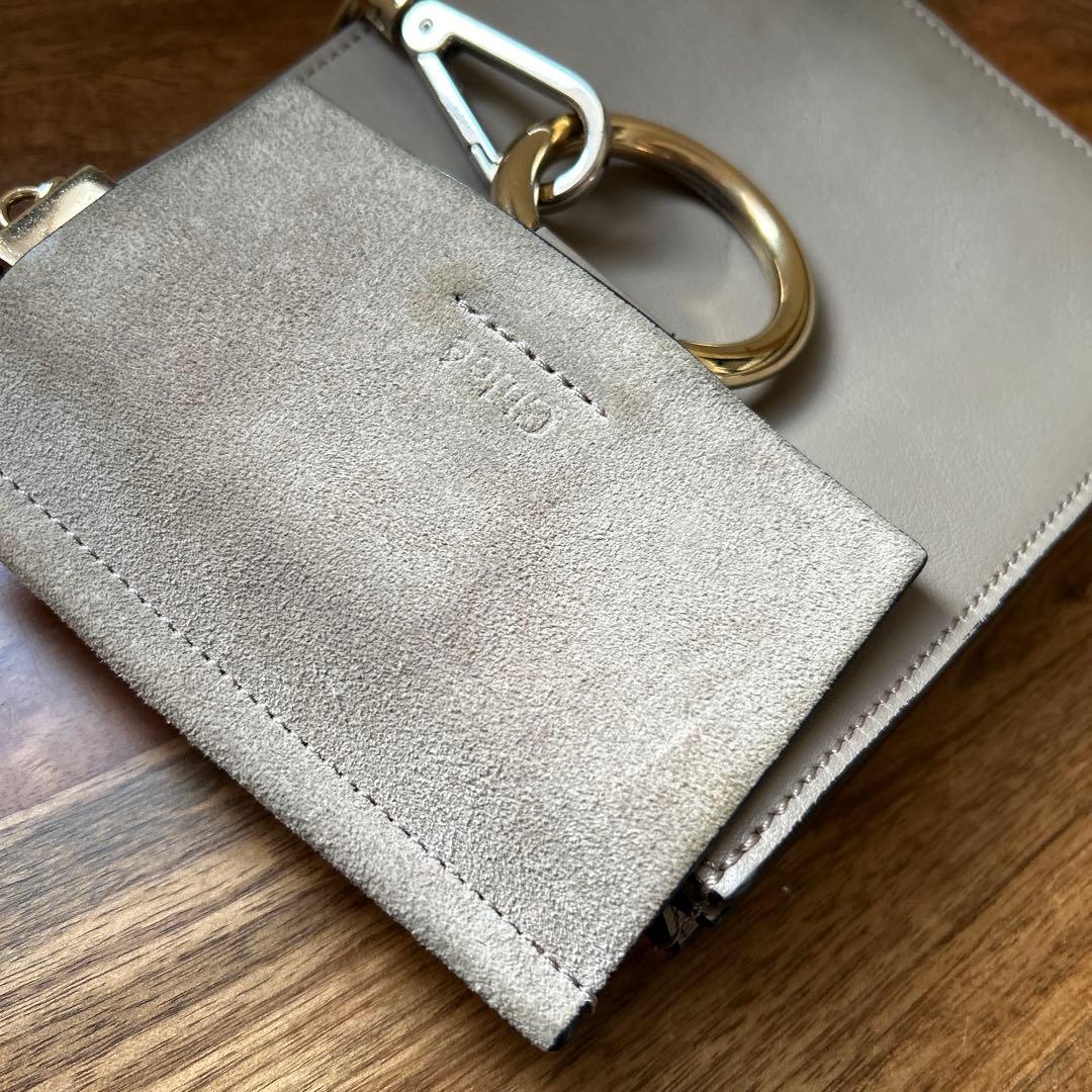 Chloé クロエ　faye フェイ　ショルダーバッグ　グレー
