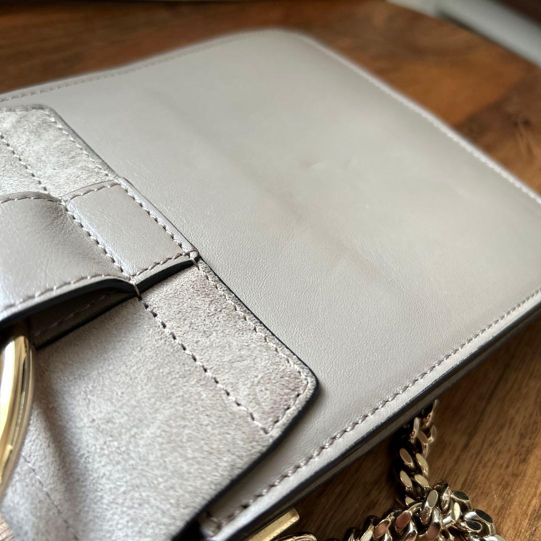 Chloé クロエ　faye フェイ　ショルダーバッグ　グレー