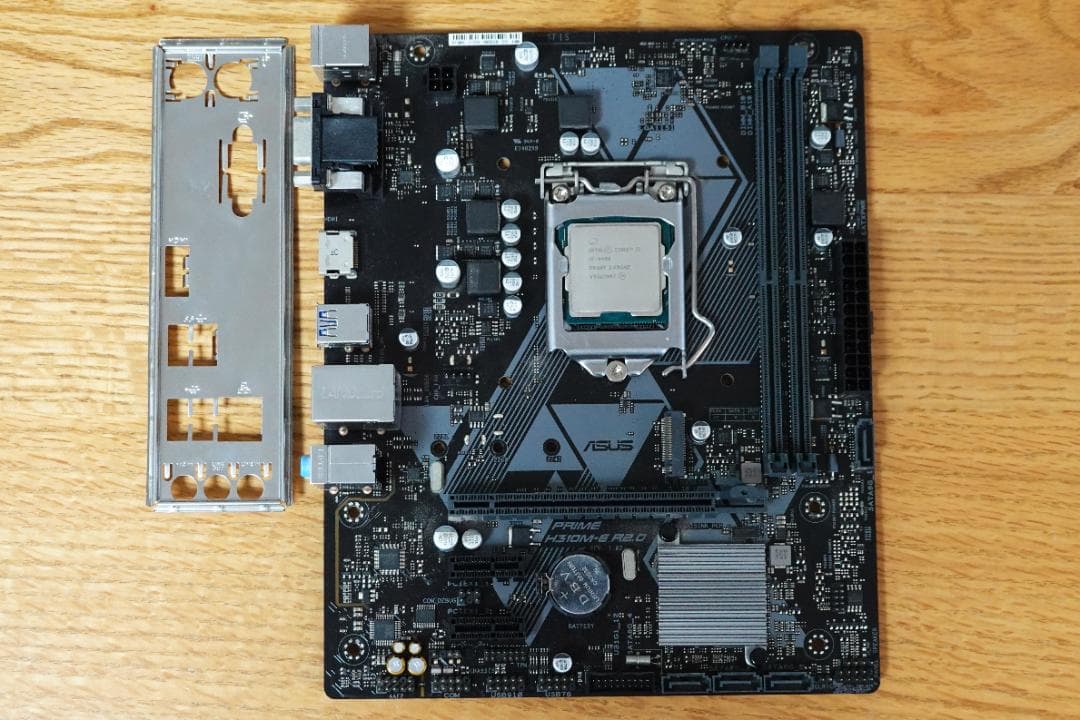 【マザボ】ASUS H310M-E +【CPU】 i5-9400 / 動作品