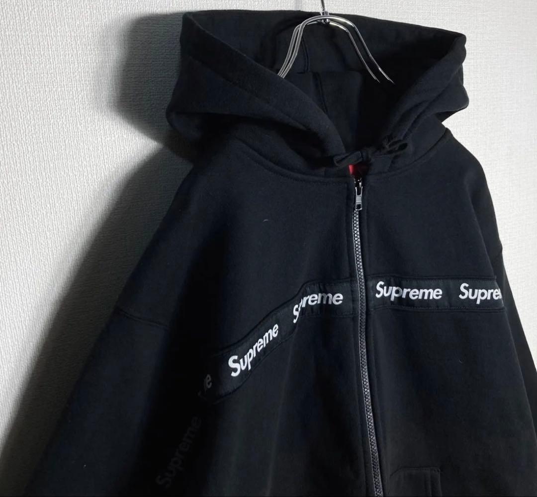 美品　シュプリーム　アームロゴ　フルジップパーカー　人気デザイン