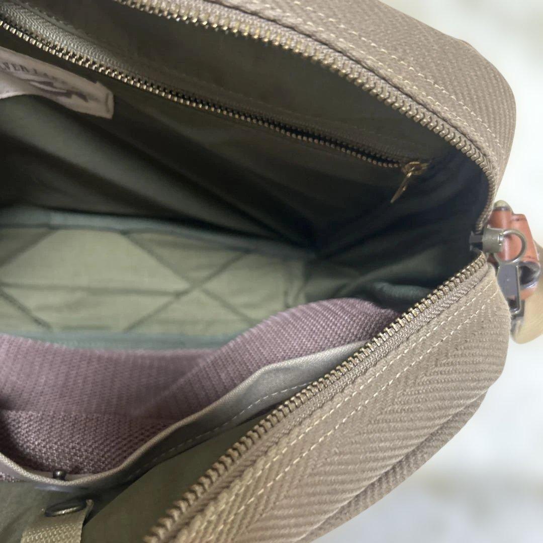 【美品】シルバーレイククラブ ヘリンボーン ショルダーバッグ ベージュ