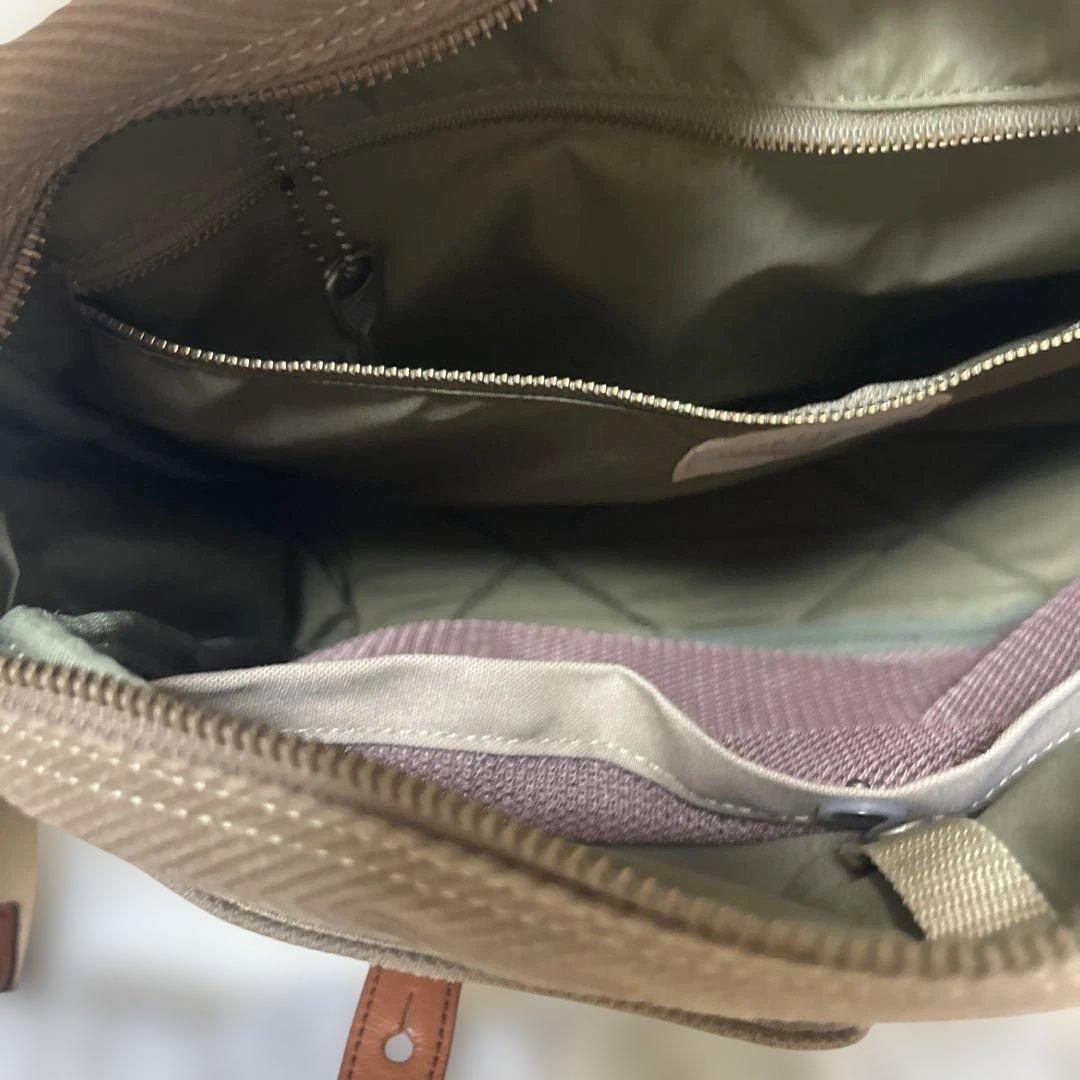 【美品】シルバーレイククラブ ヘリンボーン ショルダーバッグ ベージュ