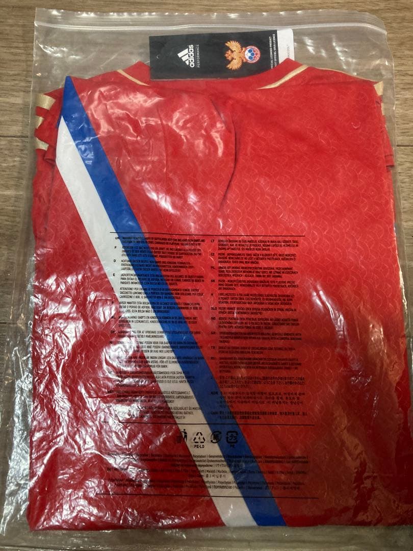 adidas ロシア代表　ユニホーム　US Lサイズ 未開封品