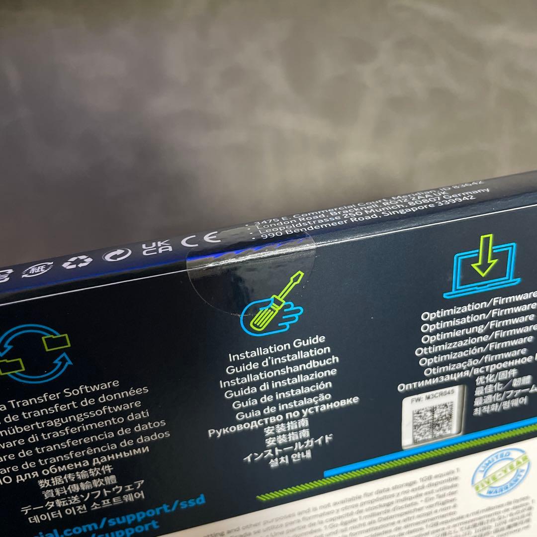 新品未開封 crucial MX500 4000GB 2.5インチSSD