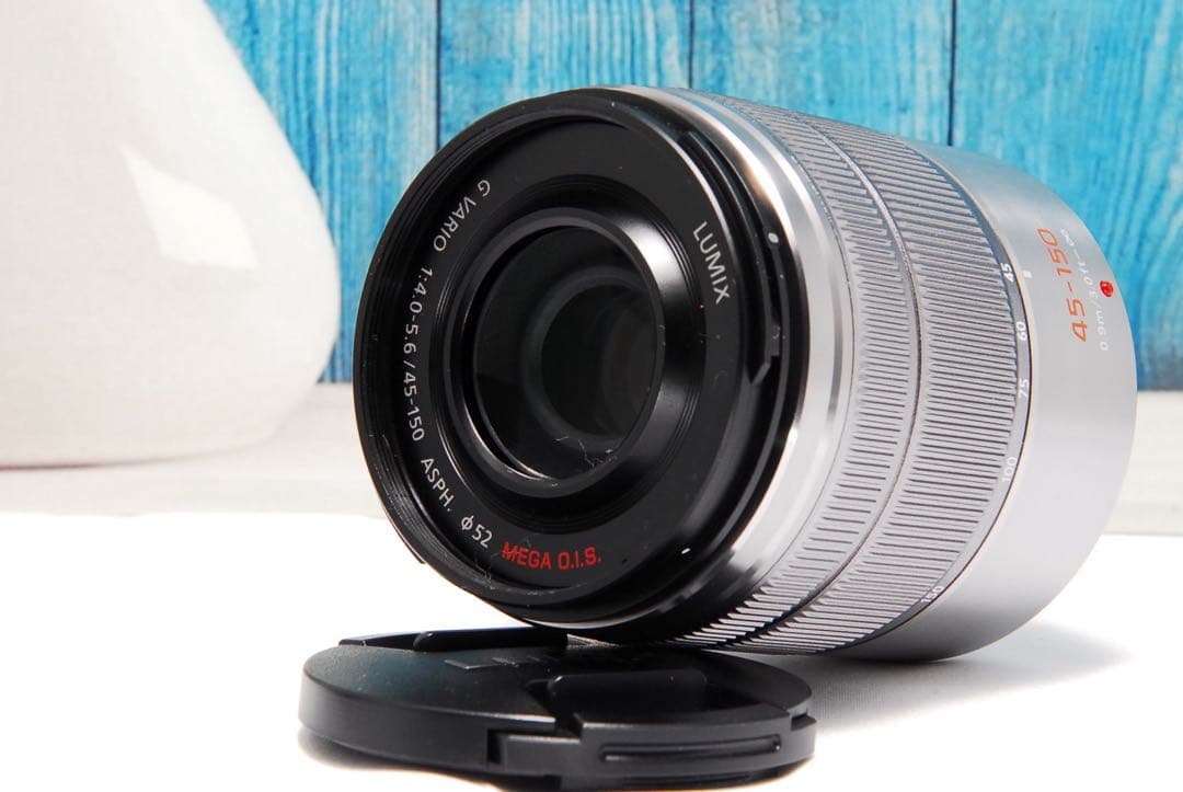 LUMIX 望遠レンズ　45-150mm パナソニック　元箱付き レンズフード付
