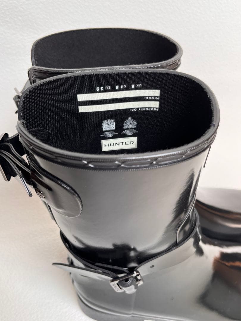 【美品】HUNTER レインブーツ UK6 24.5 cm (eu 39)