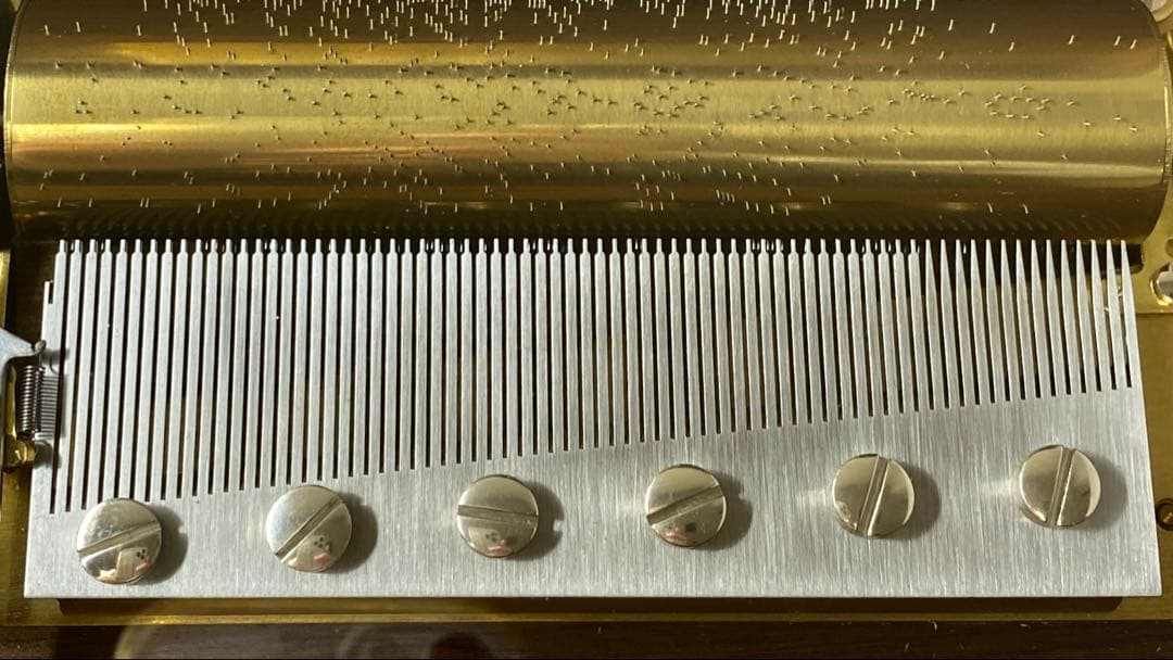 リュージュ　シリンダー式　メカニカルオルゴール　72弁3曲　共箱　トサカ