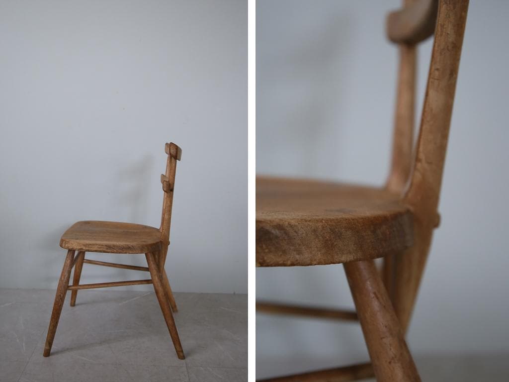 英国アンティークERCOLアーコールスタッキングチェア/子供イス91-130-1