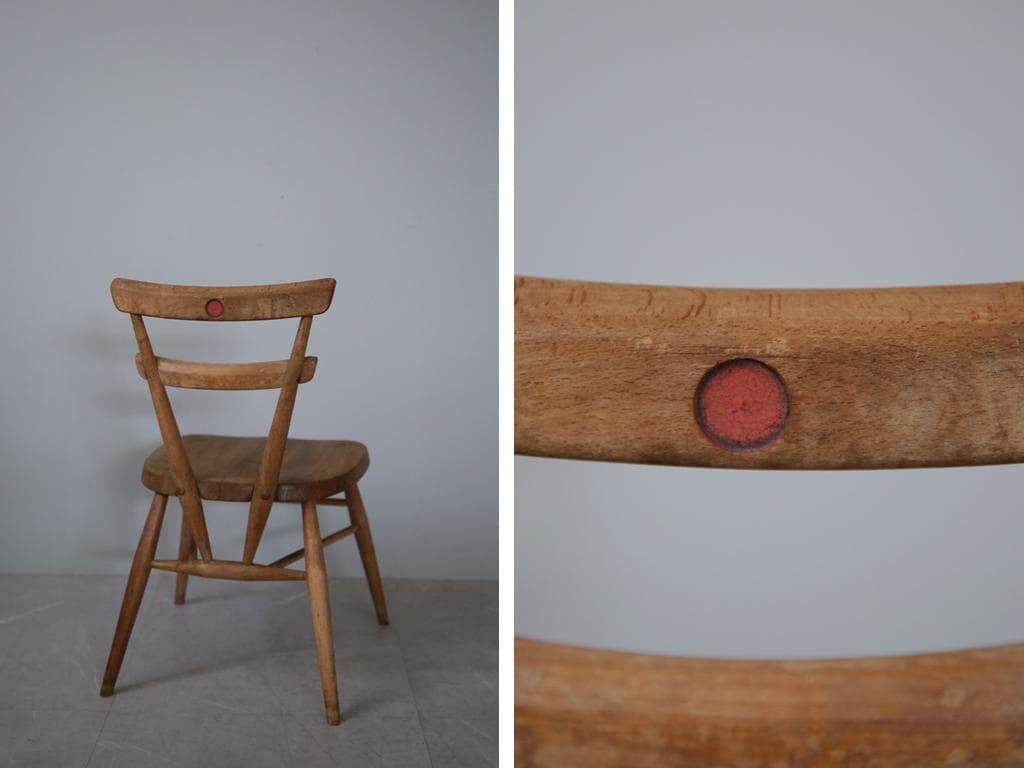 英国アンティークERCOLアーコールスタッキングチェア/子供イス91-130-1