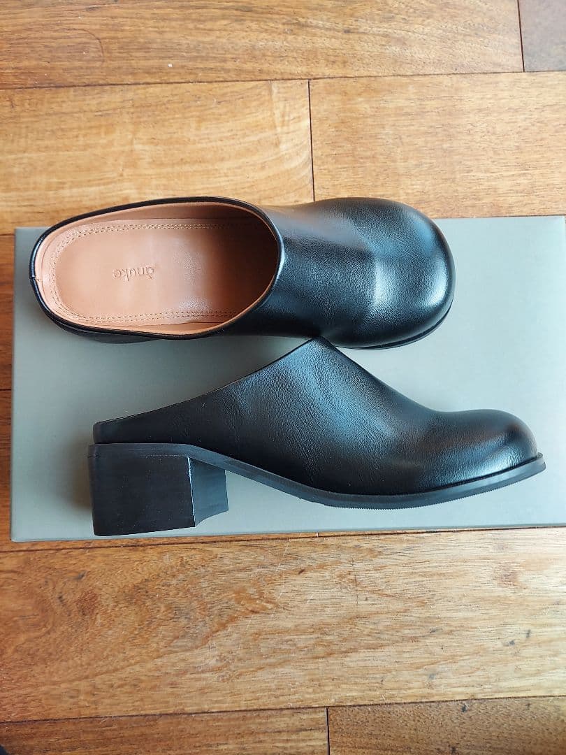 試し履きのみ　anuke Ecoleather Heel Slip-ons 36