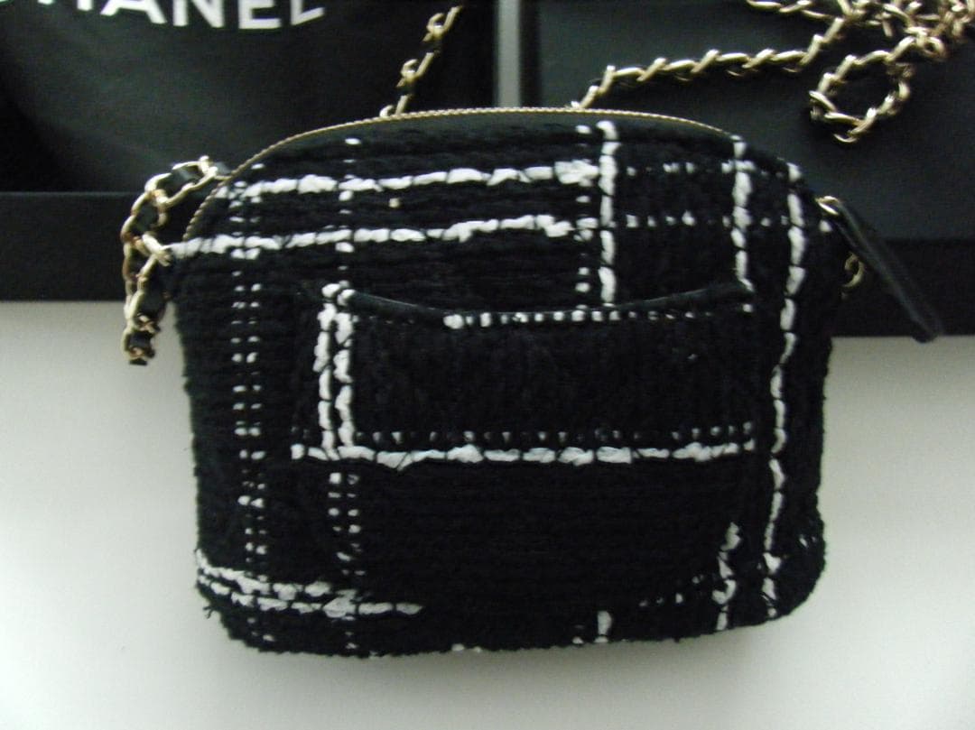 シャネルノベルティ　チェーンショルダーバッグ ツイード