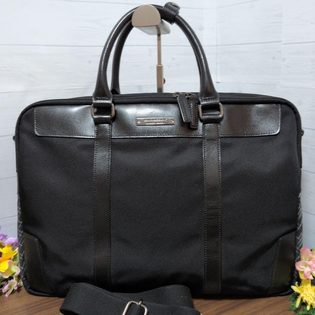 BURBERRY BLACK LABEL　2way ビジネスバッグ　美品