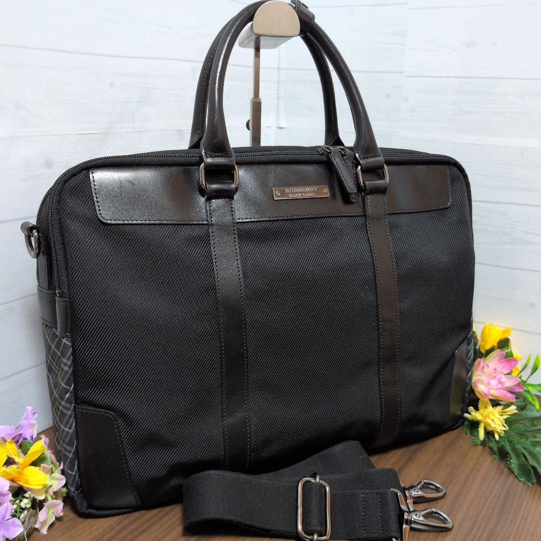 BURBERRY BLACK LABEL　2way ビジネスバッグ　美品