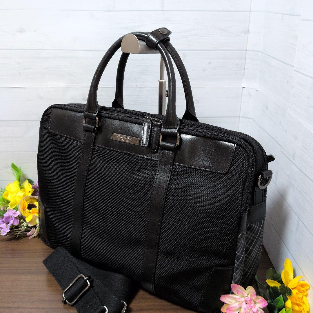 BURBERRY BLACK LABEL　2way ビジネスバッグ　美品