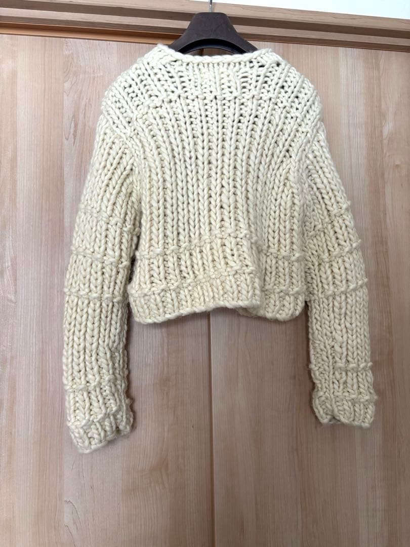 OHOTORO クリームニットカーディガン
