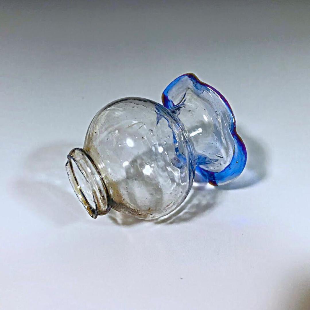 明治時代 豆ランプ 赤染め 鬼灯タンク 戦前 検索用 ペロペロ 金平糖 古ガラス