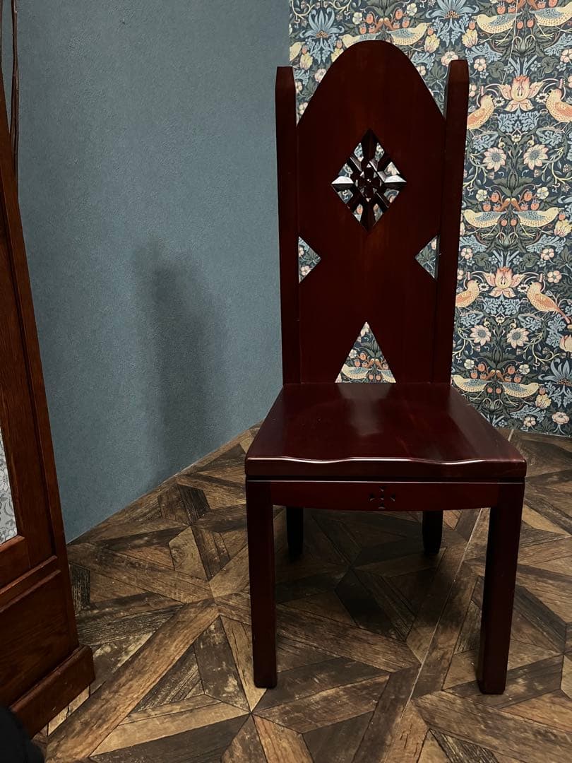 木製 椅子 ③ アンティークチェア インテリア クラシック 木彫