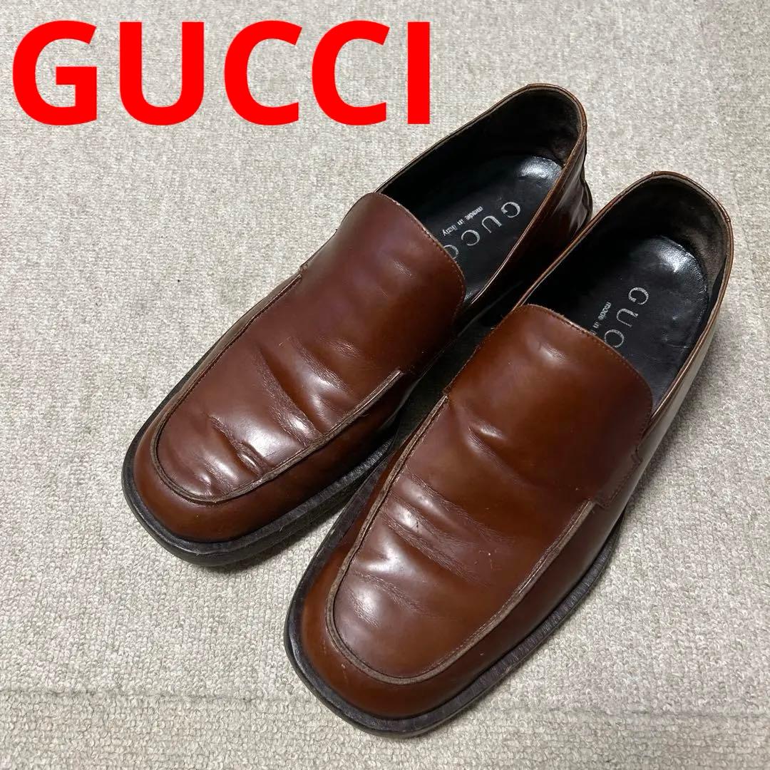 GUCCI グッチ　ローファー　革靴　メンズ　ハイブラ　古着　ヴィンテージ