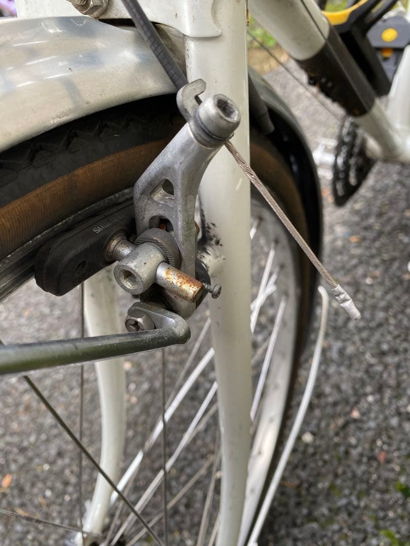 幻の名車　銀輪旅車AZUランドナー　ヴィンテージ　ホワイト