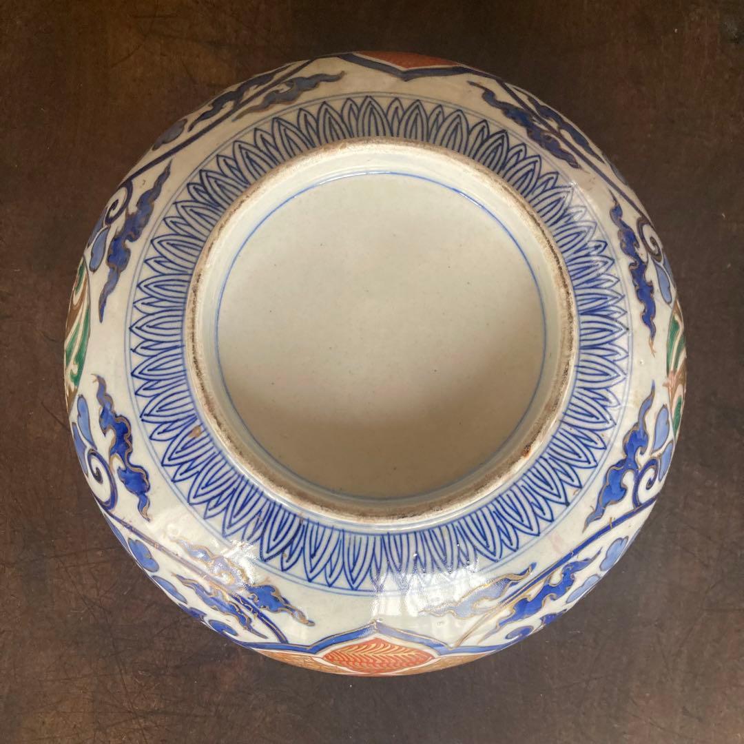 古伊万里　有田焼　鉢　深鉢　盛鉢　金彩　金蘭手　色鍋島　伊万里　骨董品　古美術