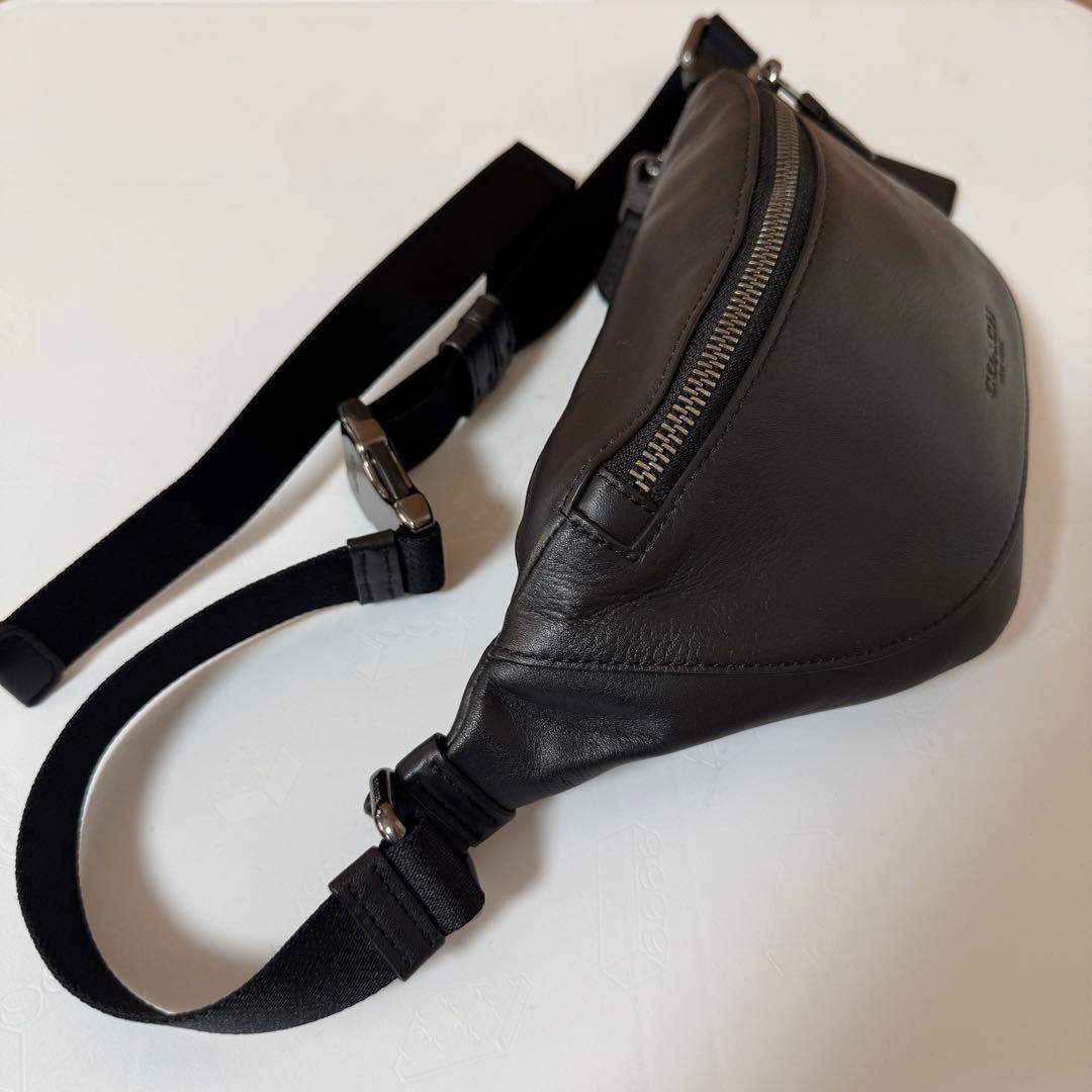 COACH レザー スリングバッグ / ベルトバッグ ブラック ユニセックス