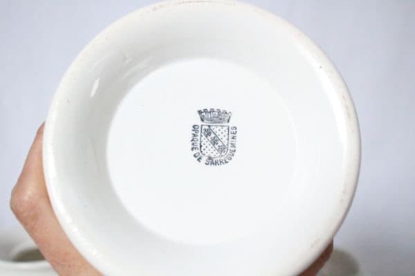 フランス アンティーク サルグミンヌ 古い陶器のティザニエール