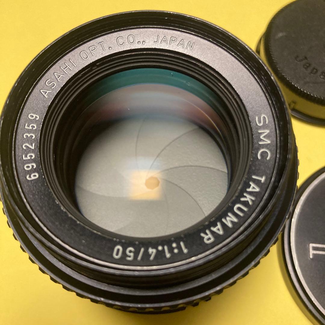 M42 美品 SMC TAKUMAR 50mm F1.4 純正付属 タクマー