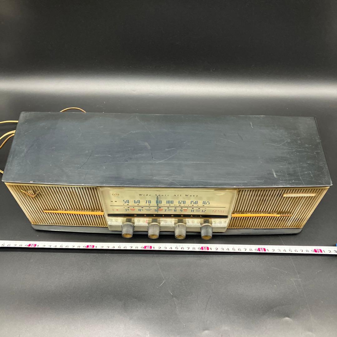 NATIONAL AM-390 レトロラジオ　ナショナル　真空管　ラジオ　レトロ